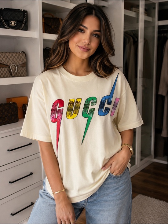 Dresses & Skirts - Gucci Logo Short-Sleeve T shirt Authentic